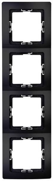 Kopp 308750065 - afdekraam 4-voudig Paris zwart mat - 4008224657211|85901 - KOPP Kopp 308750065 - afdekraam 4-voudig Paris zwart mat - 4008224657211|85901 - KOPP