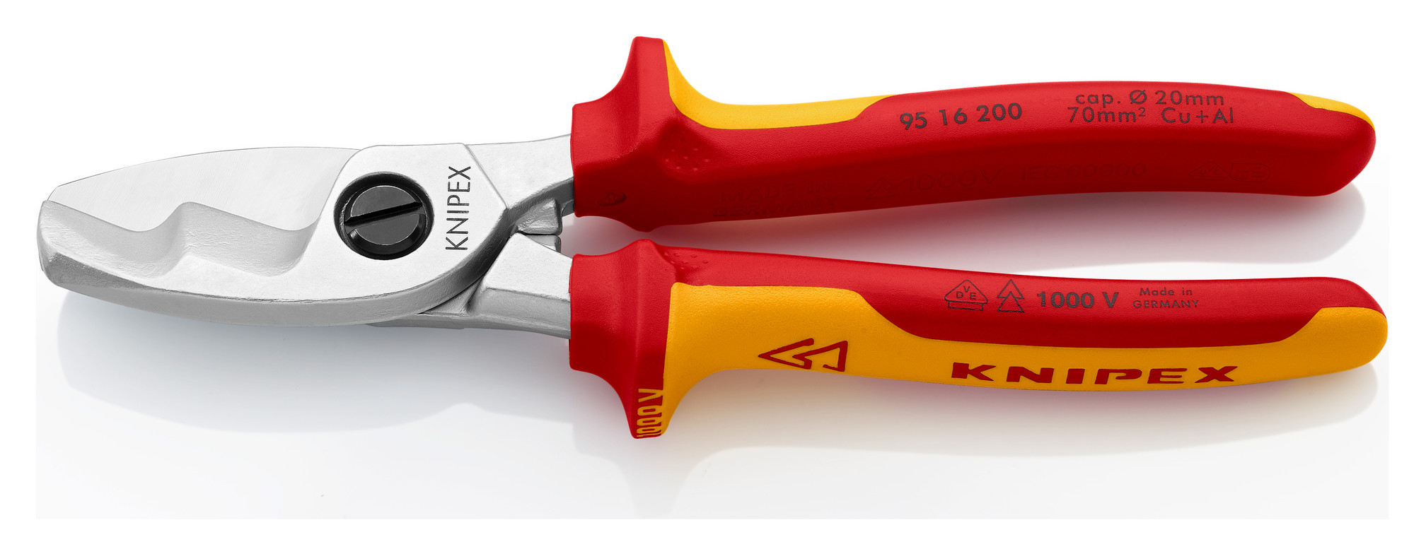 Knipex 95 - Kabelschaar 95 16 200 SB - 4003773026761 - Knipex Knipex 95 - Kabelschaar 95 16 200 SB - 4003773026761 - Knipex