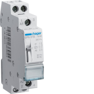 Hager Impulsrelais 16A 24VAC/12VDC 1x M 1x V EPN518 - spoelspanning AC24V |DC 10-13V - 3 op voorraad - 3250612369553 - Hager Hager Impulsrelais 16A 24VAC/12VDC 1x M 1x V EPN518 - spoelspanning AC24V |DC 10-13V - 3 op voorraad - 3250612369553 - Hager