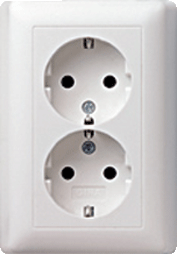 Gira wandcontactdoos - zuiver wit 078803 - 078803 - GIRA Gira wandcontactdoos - zuiver wit 078803 - 078803 - GIRA