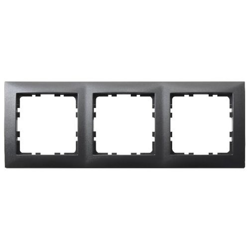 Hager Berker S1 Zwart Mat - Afdekraam 3 voudig - 10139949 - Berker Hager Berker S1 Zwart Mat - Afdekraam 3 voudig - 10139949 - Berker