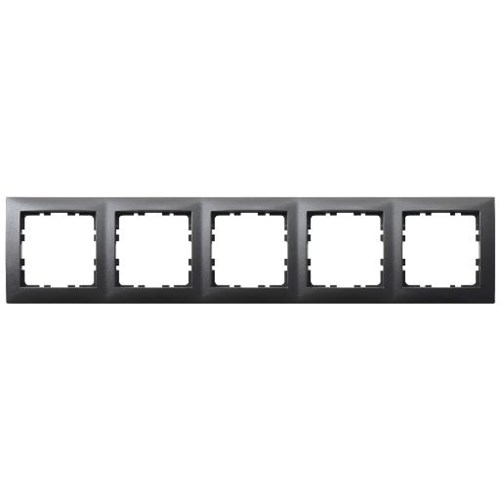 Hager Berker S1 Zwart Mat - Afdekraam 5 voudig - 10159949 -  Hager Berker S1 Zwart Mat - Afdekraam 5 voudig - 10159949 -