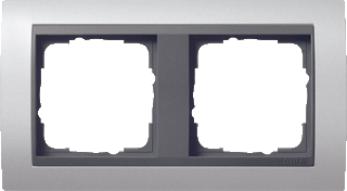 Gira Event aluminium/antraciet - afdekraam 021206 - 021206 - GIRA Gira Event aluminium/antraciet - afdekraam 021206 - 021206 - GIRA