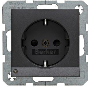 Hager Berker S1 Zwart Mat - wandcontactdoos 41091606 - 41091606 -  Hager Berker S1 Zwart Mat - wandcontactdoos 41091606 - 41091606 -