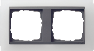 GIRA Event Opaque wit / antraciet afdekraam 2-voudig - 021224 - 4010337212249 - GIRA GIRA Event Opaque wit / antraciet afdekraam 2-voudig - 021224 - 4010337212249 - GIRA