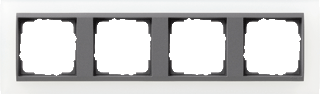 GIRA Event Opaque wit / antraciet afdekraam 4-voudig - 021424 - 4010337214243 - GIRA GIRA Event Opaque wit / antraciet afdekraam 4-voudig - 021424 - 4010337214243 - GIRA