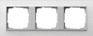 GIRA Event Opaque wit / aluminium afdekraam 3-voudig - 021350 - 4010337213505 - GIRA GIRA Event Opaque wit / aluminium afdekraam 3-voudig - 021350 - 4010337213505 - GIRA