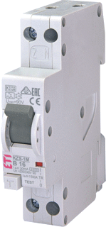 ETI KZS-1M aardlekautomaat, B16A - 1P+N, 30mA, karakteristiek: B - 432000204 - GE3838895548676 -  ETI KZS-1M aardlekautomaat, B16A - 1P+N, 30mA, karakteristiek: B - 432000204 - GE3838895548676 -