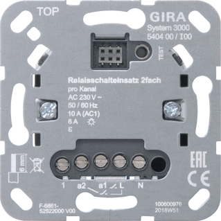 Gira Systeem 3000 Elektronische relais schakelaar - 540400 - 4010337063766 -  Gira Systeem 3000 Elektronische relais schakelaar - 540400 - 4010337063766 -