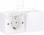 Niko New Hydro - Wandcontactdoos 701-37846 Wit Mat - 5413736348127 - Niko