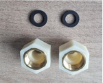 Ariston onderdelen isolerende ontkoppelingsfitting kunstof 1/2 duims bi en 1/2 - elektrolyse koppeling - 10 op voorraad - - 