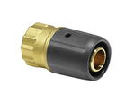 Ptc Messing Push to push Recht schroefbus 16×1/2 - tbv chaletsbouw, houtenskeletbouw, stacaravans etc. - geen perstang nodig - click en go! - 1130114 - 