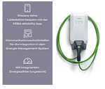 KEBA KeContact P40 131.112 Wallbox (11 kW, 6 m type 2-kabel, MID - RFID, geïntegreerde energiemeter, LAN/WLAN/Bluetooth, OCPP 1.6/Modbus RTU&TCP, FI type A, DC-beveiliging) - 9120050717749 - 
