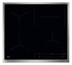 AEG TO64IC0CXB RVS rand Zelfvoorzienende inductiekookplaat, keramisch glas, 60 cm, Hob²Hood, roestvrijstalen rand, zwart (949493008) - 7200watt - 7333394066844 - 