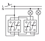 ABB Busch-Jaeger basiselement - schakelaar 2000/6/6us - 4011395102527 - Busch-Jaeger