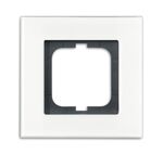 ABB Busch-Jaeger Carat GLAS Alpinwit - Afdekraam 1721-811 - 2CKA001754A4442 - 4011395157015 - Busch-Jaeger