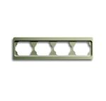 ABB Busch-Jaeger Alpha exclusive palladium afdekraam 1724ka-260 - 1754-0-4120 - 4011395011935 - Busch-Jaeger