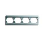 ABB Busch-Jaeger Alpha exclusive titanium afdekraam 1724ka-266 - 1754-0-4129 - 4011395012093 - Busch-Jaeger