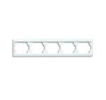 ABB Busch-Jaeger Alpha exclusive studiowit afdekraam 1725ka-24g - 1754-0-4157 - 4011395012444 - Busch-Jaeger