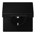 Jung LS Range - Wandcontactdoos LS1520BFKLSWM Mat Zwart - 4011377188372 - Jung