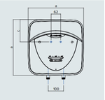 ARISTON Andris elektrische boiler LUX ECO 30 liter - 3100696 - bovenbouw - 5414849593404 - Ariston
