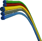 Wavin set doorvoerbochten LANG (4 m) 5 kleuren - advies GAS doen! later over op waterstof - exclusief meterkastplaat - 4210906003 - 8712148550430 - Wavin