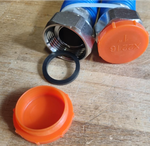 Aqua Flexi G1“-G1 30 tot 60 cm uitrekbaar - 2 gelaste roestvrijstalen flexslangen, blauw M0069 - - 