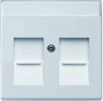 ABB Busch-Jaeger Future Linear - Centraalplaat RJ45 1800-83 Aluzilver - 4011395074657 - 