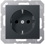 Jung A Range - Wandcontactdoos A1520FBFKIANM Antraciet mat - 4011377128323 - Jung