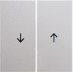 Hager Berker S1 polar wit mat - jaloezie bedieningswip 16251909 - 16251909 - Berker