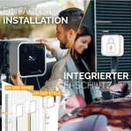 Juice Charger Me 3 – 11 kW/22 kW wallbox, 5 mtr type 2-kabel, RFID plug and charge, MID-meter, LAN/WLAN- APP, loadmanagement tot 250 stuks,IP67 - 4262479540005|8kg - JUICE