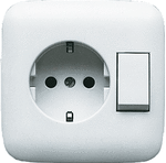 ABB Busch-Jaeger wandcontactdoos - 4310/6 euj-214 - wit - 4011395065105 - Busch-Jaeger