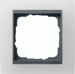 GIRA Event Opaque wit / antraciet afdekraam 1-voudig- 021124 - 4010337211242 - GIRA
