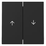Gira Systeem 55 - Bedieningswip jaloezie 3294005 Zwart mat new - 4010337065746 - GIRA