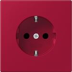 JUNG wandcontactdoos randaarde Les Couleurs rouge carmin 229  - LC 1520 N 229 - 4011377227965 - Jung