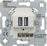 Hager Berker basiselement - usb contactdoos 260209 - 260209 usb - Hager Berker