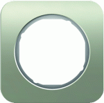 Hager Berker R1 edelstaal/ polarwit - Afdekraam 10112114 - 4011334392422 - Berker