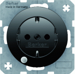 Hager Berker R1 zwart - Wandcontactdoos 41102045 - 4011334385097 - 