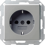 Gira edelstaal Wandcontactdoos - 0188600 - 4010337021872 - GIRA