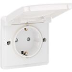 Niko New Hydro - Wandcontactdoos 701-36805 MAT wit - KINDveilig - 5413736305489 - Niko