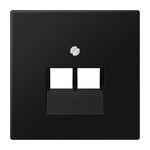 Jung LS Range - Centraalplaat IAE/UAE LS969-2UASWM Grafietzwart mat - 4011377186736 - Jung