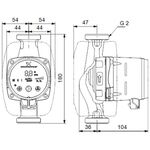 Grundfos inbouw circulatiepomp Alpha 2 - 3 m³/h - 2" duims - huis gietijzer - 32-60-180 - 3tot18watt - 99411221 - 5713828675972 - grundfos