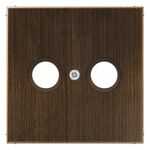 Jung LS Range - Centraalplaat coax ME2990TVAT Messing antiek - 4011377099036 - Jung