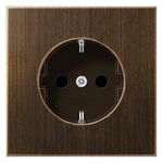 Jung LS Range - Wandcontactdoos ME1520NKIAT Messing antiek - KINDveilig - 4011377112872 - Jung