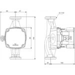 Grundfos Alpha1 25-40/180 - inbouwlengte 180mm - 1,65 m³/u - Maat 1 1/2" - - 