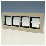 ABB Busch-Jaeger Carat glas edelstaal - afdekraam 1724-860 - 1724-860 - Busch-Jaeger