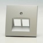 Hager Berker S1 aluminium - centraalplaat 14091404 - 14091404 - 