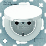 Hager Berker R1 polarwit - Wandcontactdoos 47512089 - 4011334366737 - Berker
