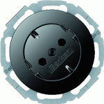 Hager Berker R1 zwart - Wandcontactdoos 47272045 - 4011334366706 - Berker
