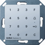 GIRA Keyless In toetsenbord E22 kleur aluminium - 2605203 - 40103370514 - GIRA